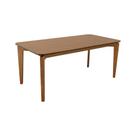 Mesa de Jantar Flutuante Madeira Maciça - Amêndoa Tampo 160x90cm Laminado Cinamomo