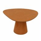 Mesa de Jantar Gênova 130cm Tampo Redondo MDF Orgânico Mel - Móveis Minas