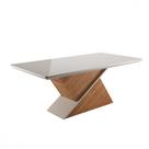 Mesa de Jantar Glamour 200x90cm Mel Blonde Off White Viero Mesa de Jantar Glamour 200x90cm Mel Blonde Off White Viero