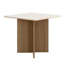 Mesa de Jantar Helo 90cm Carvalho/Off White - Poliman
