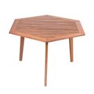 Mesa de Jantar Hexazonal 125,5cm X 75cm Ecograndis Jardim
