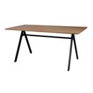 Mesa De Jantar Horizonte MDF Marrom Claro Base Em Aço 160cm Waw design