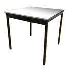 Mesa de jantar Industrial 80x80 com Pés em U Compacta Para Ambientes Pequenos