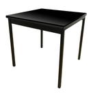 Mesa de jantar Industrial 80x80 com Pés em U Compacta Para Ambientes Pequenos