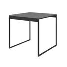 Mesa de Jantar Industrial 80x80cm Compacta Madeira e Aço para Cozinha Moderna
