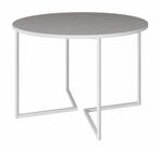 Mesa de Jantar Industrial Base De Ferro Branco em V Tampo 110 Branco
