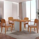 Mesa De Jantar Isadora 120cm Tampo Mdf Laminado Linho Capuccino Naturale Off White