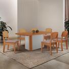 Mesa De Jantar Isadora 180cm Tampo Mdf Laminado Linho Capuccino Naturale Off White Mesa De Jantar Isadora 180cm Tampo Mdf Laminado Linho Capuccino Naturale Off White