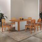 Mesa De Jantar Isadora 180cm Tampo Mdf Laminado Tork Naturale Off White
