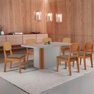 Mesa De Jantar Isadora 180cm Tampo Mdf Vidro Com 6 Cadeiras Vel Capuccino /off /naturale /serig Off Mesa De Jantar Isadora 180cm Tampo Mdf Vidro Com 6 Cadeiras Vel Capuccino /off /naturale /serig Off