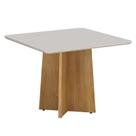 Mesa de Jantar Jade 90cm Cinamomo Off White - Valdemóveis Mesa de Jantar Jade 90cm Cinamomo Off White - Valdemóveis