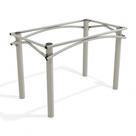Mesa de jantar kappesberg elba de metal cor nickel (110 x 64cm) Mesa de jantar kappesberg elba de metal cor nickel (110 x 64cm)