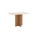 Mesa de Jantar Kira 04 Lugares 120 cm S228 Nature Off White - Henn