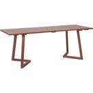 Mesa de Jantar Lanati Retangular em Madeira Jatobá FSC Acabamento Brilhante Marrom Rústico Mesa de Jantar Lanati Retangular em Madeira Jatobá FSC Acabamento Brilhante Marrom Rústico