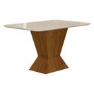 Mesa de Jantar Larissa 120x80 Freijó Off White - Leifer Móveis