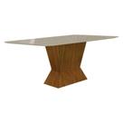 Mesa De Jantar Larissa 180x90 Freijó Off White - Leifer Móveis