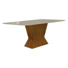 Mesa De Jantar Larissa 180x90 Freijó Off White - Leifer Móveis