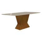 Mesa de Jantar Larissa 180x90 Freijó Off White - Leifer Móveis