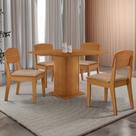 Mesa De Jantar Loren 90cm Mdf 4 Cad Copper Moderna Mobilia Turim 07/naturale Laminado Mesa De Jantar Loren 90cm Mdf 4 Cad Copper Moderna Mobilia Turim 07/naturale Laminado