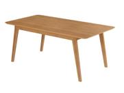 Mesa de Jantar Lorena 160x80 Tampo Madeirado em MDF