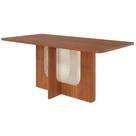 Mesa de Jantar Louise 6 Lugares Retangular Tampo MDF 180x90cm Cinamomo Milani Movelaria