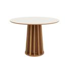 Mesa de Jantar Luxo 4 Lugares Redonda Dalla Costa MDF