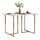 Mesa de Jantar Mali Alto Padrão Estilo Industrial Design Moderno 120x80cm Luxuoso