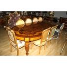 Mesa De Jantar Marquiterrie Art Decô Pés Torneado Alto Padrã Mesa De Jantar Marquiterrie Art Decô Pés Torneado Alto Padrã