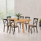Mesa de Jantar Millena 160cm em Madeira Maciça Estilo Contemporâneo Vintage Retrô Reforçada a Imbuia Mesa de Jantar Millena 160cm em Madeira Maciça Estilo Contemporâneo Vintage Retrô Reforçada a Imbuia