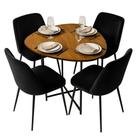 Mesa De Jantar Modelo Orgânica Tendência Para Até 4 Lugares