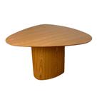 Mesa de Jantar Orgânica 120x125cm Tampo Freijó Base Freijó