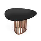 Mesa de Jantar Orgânica 4 Lugares 120x118cm Preto/Noronha - Straub Web Mesa de Jantar Orgânica 4 Lugares 120x118cm Preto/Noronha - Straub Web