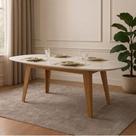 Mesa de Jantar Orgânica 6 Lugares 180cm 100% MDF