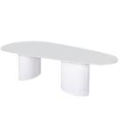 Mesa de Jantar Orgânica Duo 180x100cm Laca Branca