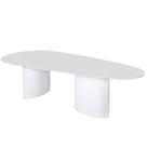 Mesa De Jantar Orgânica Duo 198x122cm Laqueada