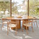 Mesa De Jantar Orgânica Premium Alto Padrão Laminado Cinamomo