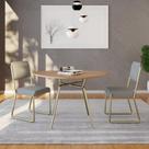 Mesa De Jantar Orgânica Soho 120cm Nogueira - Est.champ