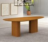 Mesa de Jantar Orgânico 6 Lugares 100% MDF Isis Marrom