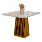 Mesa de Jantar Orquestra 4 Lugares com Tampo de Vidro