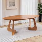 Mesa de Jantar Oval 6 Lugares 210x110cm Paineira CabeCasa MadeiraOriginals