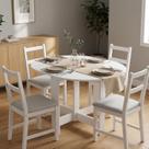 Mesa de Jantar Oval Dobravel Madeira 100cm Alice Yescasa