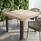 Mesa de Jantar Prime 4 Lugares Quadrada MDF 90cm Castanho-beline Dkadidecor
