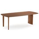 Mesa de Jantar Pulsare Ozki 200cm (Larg) Base Tripla e Tampo Madeira Retangular Eucalipto Cor Cedro