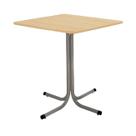 Mesa de Jantar Quadrada 70cm Cinza Tampo Madeira Pinus