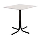Mesa de Jantar Quadrada 70cm Preta Tampo Madeira Branco Mesa de Jantar Quadrada 70cm Preta Tampo Madeira Branco