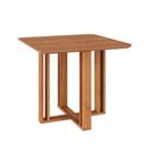 Mesa de Jantar Quadrada com Tampo MDF Flora Cinamomo 95 cm