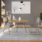 Mesa De Jantar Quadrada Soho 90cm Nogueira - Est.champ