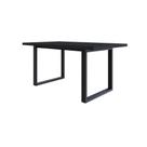 Mesa De Jantar Queens R 160x90x77cm Qemj9160r Preto Tx - Preto Tx/