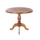 Mesa de Jantar Redonda 100x100 cm - Pé Central Torneado - Tommy Design