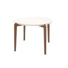 Mesa de Jantar Redonda 115cm com Vidro Donatella